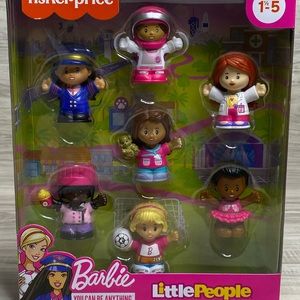 Fisher Price Little People Barbie Toy 7 Figures NEW